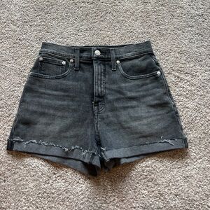 High-Rise Denim Shorts